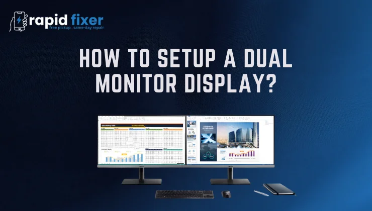 how to setup a dual monitor display